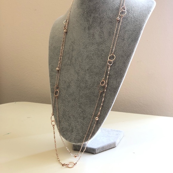 Charming Charlie Linked Circle Necklace Set - Picture 6 of 8